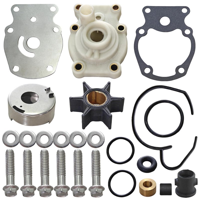 UanofCn 393630 Water Pump Impeller kit Replaces Johnson Evinrude OMC 20 25 30 35 HP Outboard Motors 393509 391636 Sierra 18-3382 - Image 1